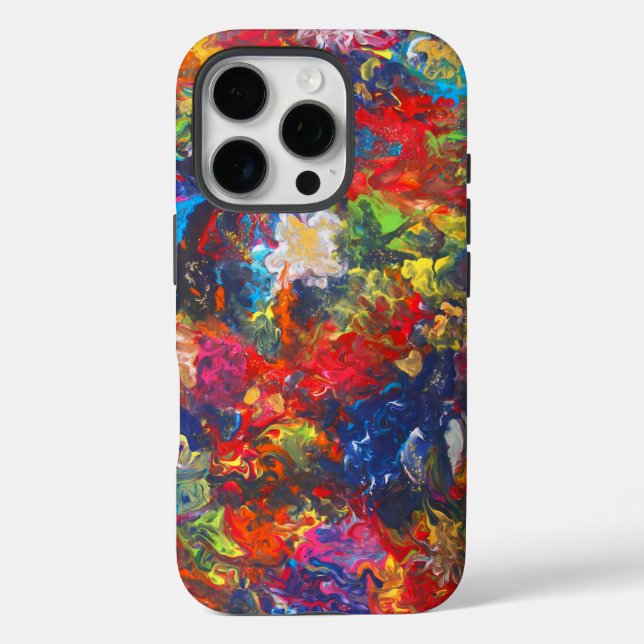 Colour Invasion Acrylic Paint Case-Mate iPhone Case (Back)