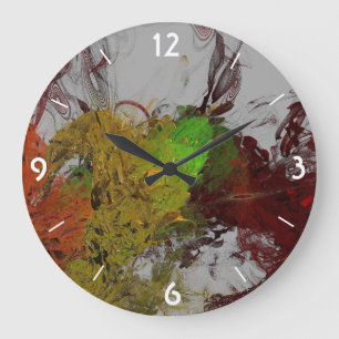 Colour Invasion Large Clock