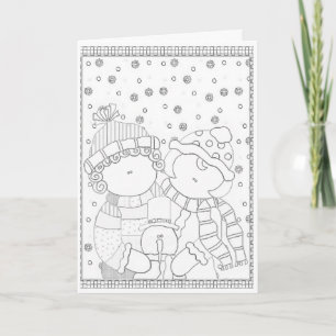 Colour It Holiday Christmas Card Greetings