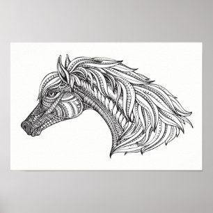 Colour It Poster Horse