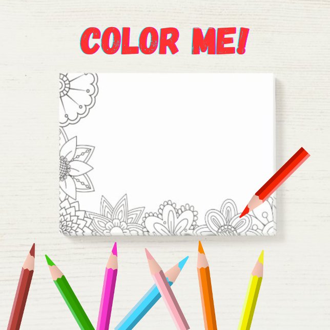 Colour it yourself adult pattern  post-it notes (Creator Uploaded)