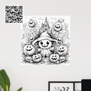 Colour It Yourself Baby Scarecrow Poster