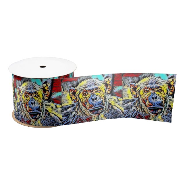 Colour Kick - Chimp Satin Ribbon (Spool)