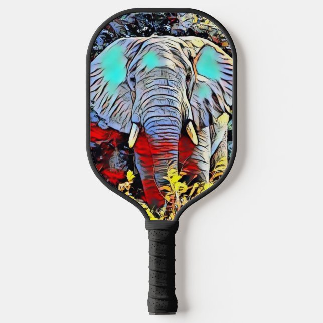 Colour Kick - Elephant  Pickleball Paddle (Front)