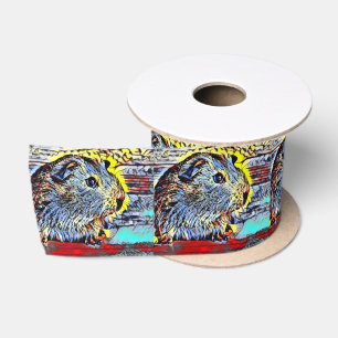 Colour Kick - Guinea pig Satin Ribbon