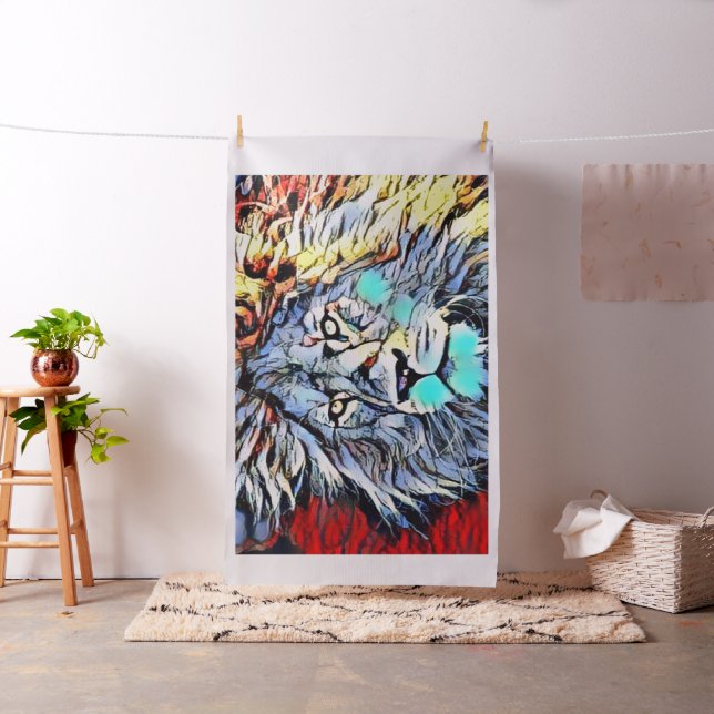 colour kick - lion king fabric (In Situ)