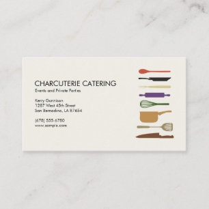 Colour Kitchen Tools Catering Business Card
