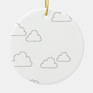 Colour Latest Custom TextLogo Ceramic Ornament