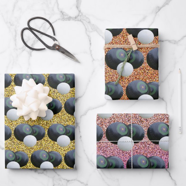 Colour Lawn Bowls, Gift Wrapping Sheets, Paper Sheet (Front)