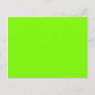 colour lawn green postcard