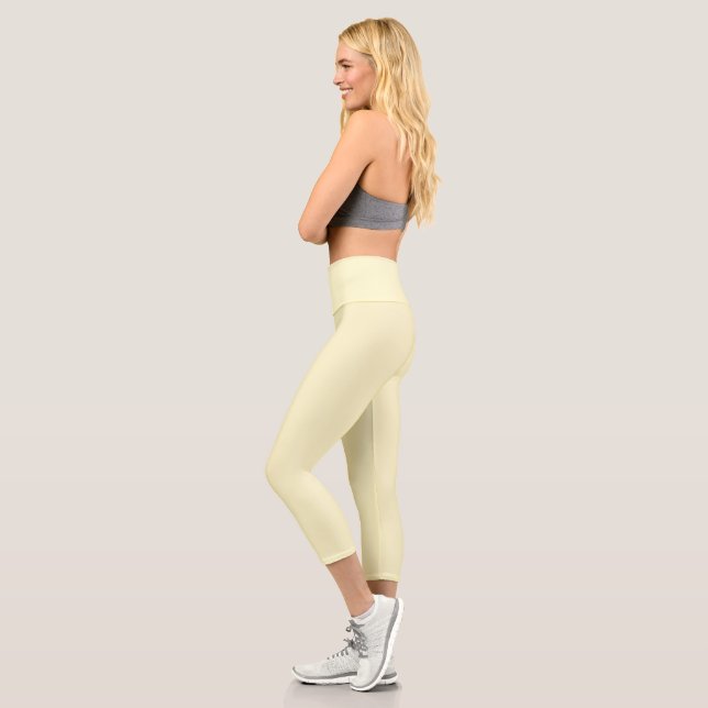 colour lemon chiffon capri leggings (Left)