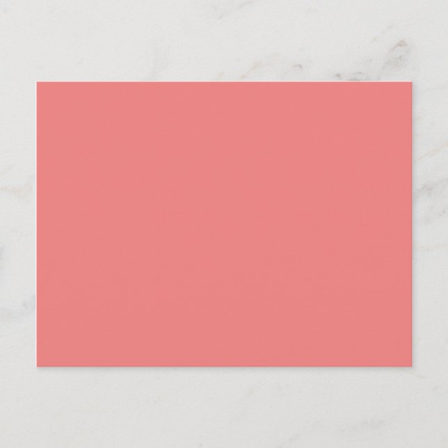 colour light coral postcard (Front)