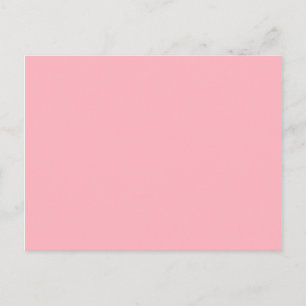 colour light pink postcard