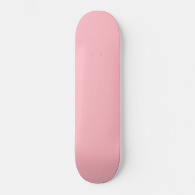 colour light pink skateboard (Front)