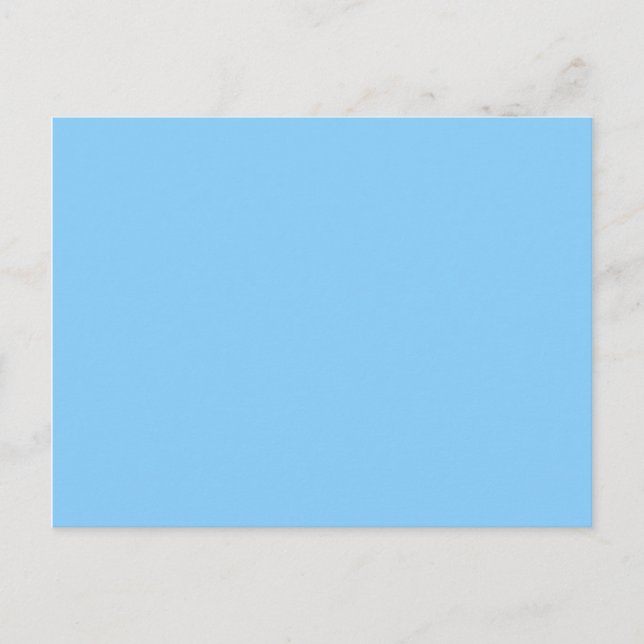 colour light sky blue postcard (Front)