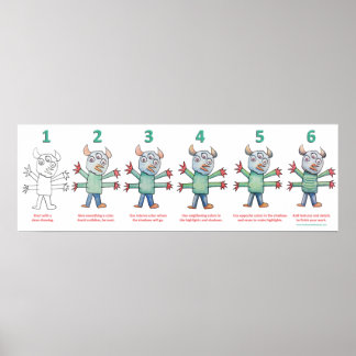 Colour Like A Monster Poster