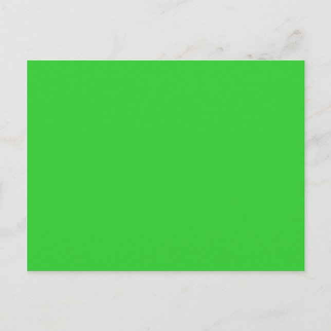 colour lime green postcard (Front)