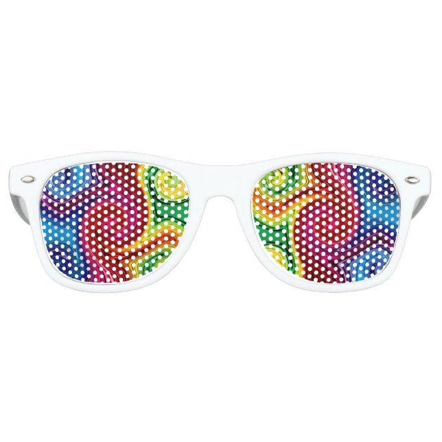 Colour Lines Spectrum Swirl Sunglasses (Front)