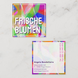 Colour lover Abstraction Square Business Card