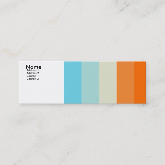 Colour loving - Customised Mini Business Card (Front)