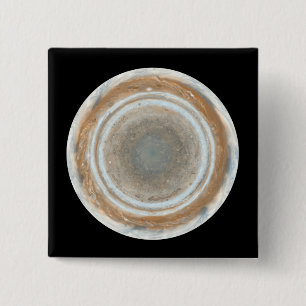 Colour map of Jupiter 15 Cm Square Badge
