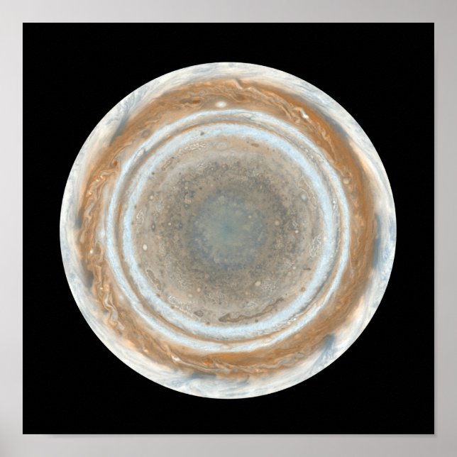 Colour map of Jupiter Poster (Front)