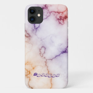 Colour Marble Pattern Personalisation iPhone 11 Case