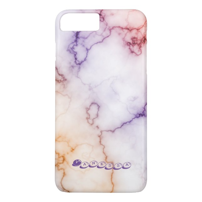 Colour Marble Pattern Personalisation Case-Mate iPhone Case (Back)
