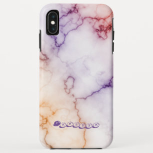 Colour Marble Pattern Personalisation iPhone XS Max Case