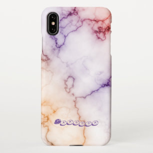 Colour Marble Pattern Personalisation iPhone Case
