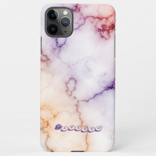 Colour Marble Pattern Personalisation iPhone 11Pro Max Case