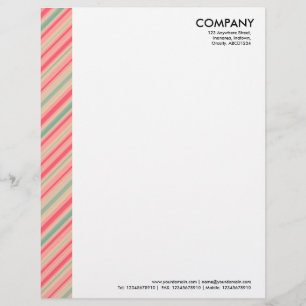Colour Margin - Stripes 310515 (010) Customized Letterhead