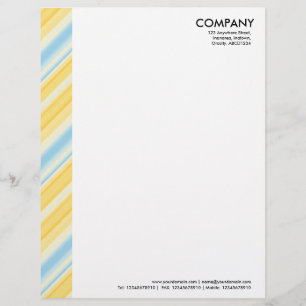 Colour Margin - Stripes 310515 (01) Personalized Letterhead