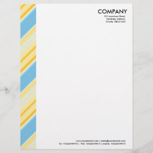 Colour Margin - Stripes 310515 (02) Personalised Letterhead
