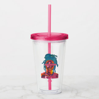 Colour Me 16oz, Fuchsia Pink Acrylic Tumbler