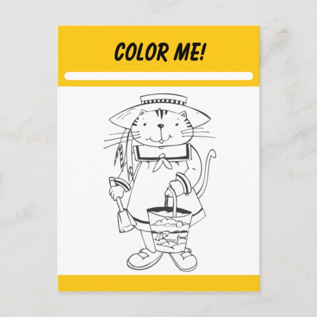 Colour Me Activity Card (Front)