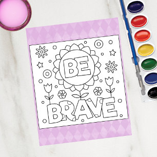 Colour Me Be Brave Inspirational Activity Cards