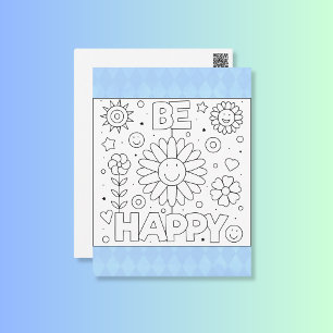 Colour Me Be Happy Smile Inspire Activity Cards