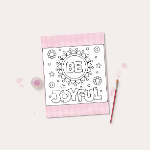 Colour Me Be Joyful   Inspirational Activity Cards