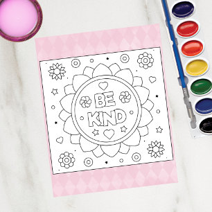 Colour Me Be Kind Flower Inspire Activity Cards