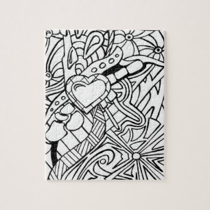 Colour Me Black and White Three Jigsaw Puzzle