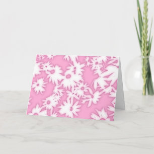 Colour Me Daisies Pink Birthday Card