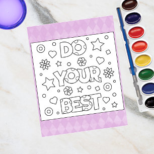 Colour Me Do Your Best Inspire Activity Cards