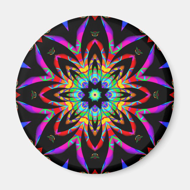 Colour Me Fantastic Fractal Magnet (Front)