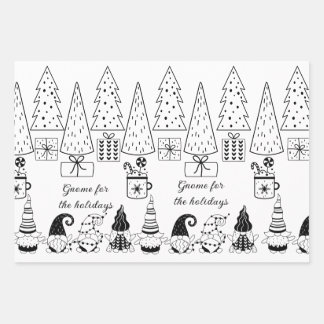 "Colour Me!" Gnome Christmas Wrapping Sheets (3)