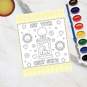 Colour Me Let Your Light Shine Activity Cards