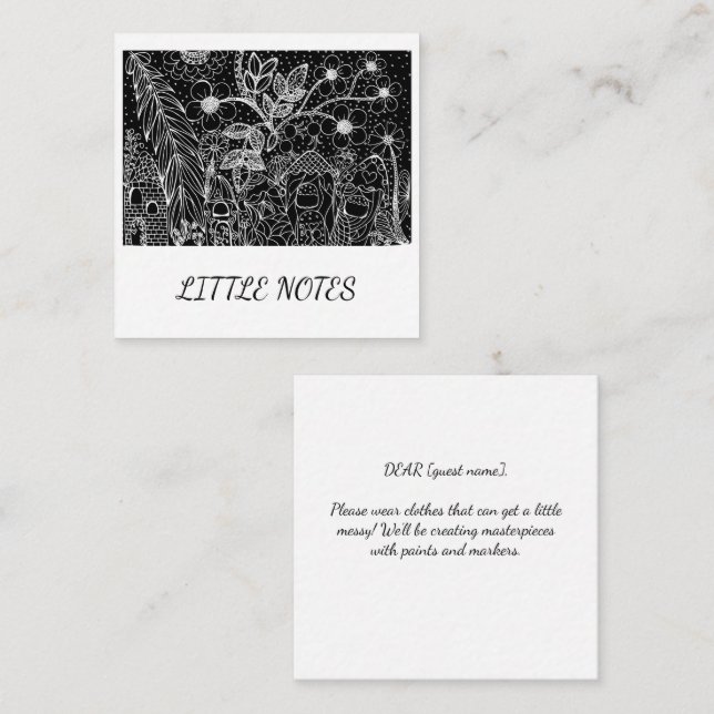 Colour-Me Magical Garden Enclosure Card (Front/Back)