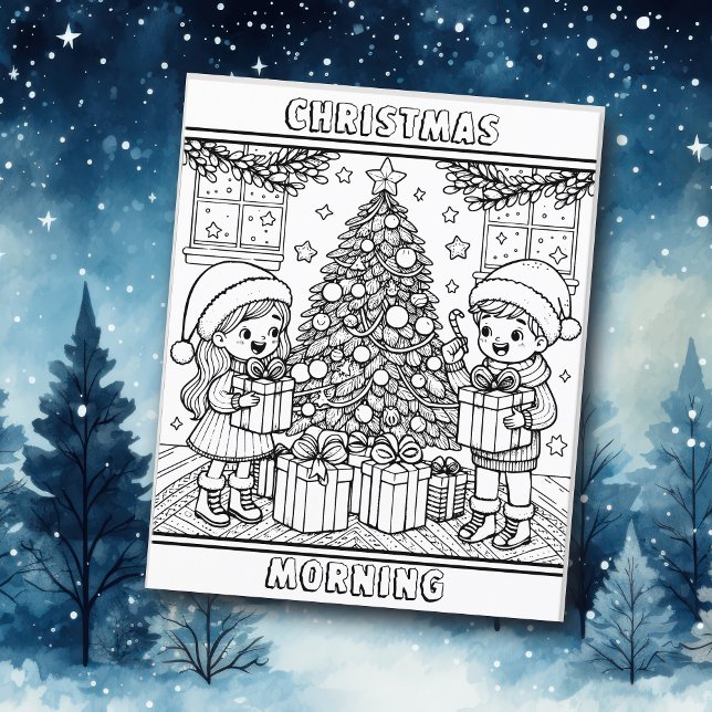 Colour Me Page | Christmas Morning (Creator Uploaded)