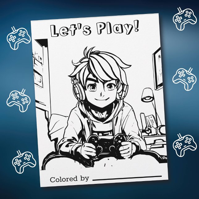 Colour Me Page for Kids | Anime Gamer Let's Play (Creator Uploaded)