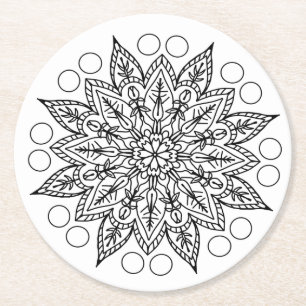 colour me tulips coaster